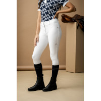 Horseware AA Aria Reithose mit Kniebesatz und mittelhohem Bund Weiß Wei&amp;amp;amp;amp;amp;amp;szlig;