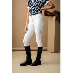Horseware AA Aria Reithose mit Kniebesatz und mittelhohem Bund Weiß Wei&amp;amp;amp;amp;amp;amp;szlig;