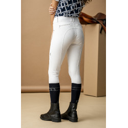 Horseware AA Aria Reithose mit Kniebesatz und mittelhohem Bund Weiß Wei&amp;amp;amp;amp;amp;amp;szlig;