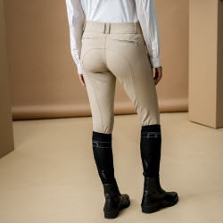 Horseware AA Aria Reithose mit Kniebesatz und mittelhohem Bund Beige