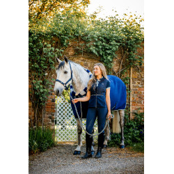 Horseware Newmarket Reithose mit hoher Taille und Vollbesatz Marine / Marine Blau