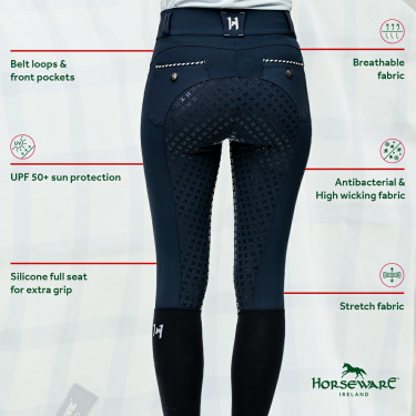 Horseware Newmarket Reithose mit hoher Taille und Vollbesatz Horseware Newmarket Reithose mit hoher Taille und Vollbesatz