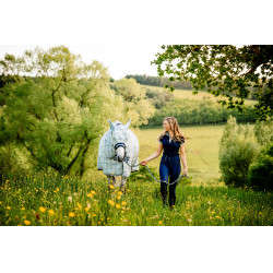 Horseware Newmarket Reithose mit hoher Taille und Vollbesatz Marine / Marine Blau