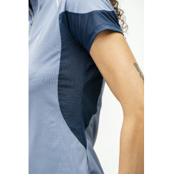 Polo 1/4 Reißverschluss Horseware Stamina Kurzarm Blau Polo 1/4 Reißverschluss Horseware Stamina Kurzarm Blau