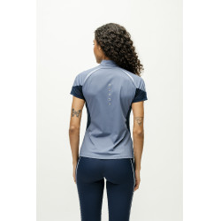 Polo 1/4 Reißverschluss Horseware Stamina Kurzarm Blau Polo 1/4 Reißverschluss Horseware Stamina Kurzarm Blau