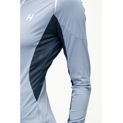 Polo 1/4 Reißverschluss Horseware Stamina Langarm Blau Polo 1/4 Reißverschluss Horseware Stamina Langarm Blau