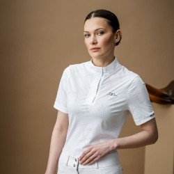 Turniershirt Horseware AA Elena kurzärmelig Weiß Weiß