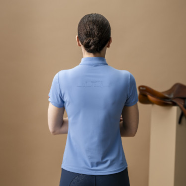 Polo Horseware AA Tech Viertel Gia Sizilianisch Blau