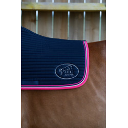 Jump'In Balthazar Teppich Marine / Fuchsie Blau