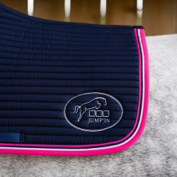 Jump'In Balthazar Teppich Marine / Fuchsie Blau