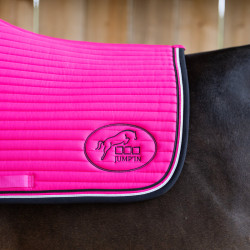 Jump'In Balthazar Teppich Fuchsia / Schwarz Rosa