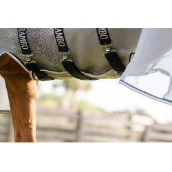 Fliegendecke Horseware Rambo Protector Integrated Silber / Marineblau