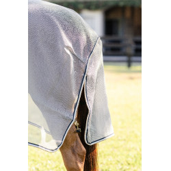 Fliegendecke Horseware Rambo Protector Integrated Silber / Marineblau