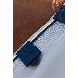 Fliegenschutzdecke Horseware Rambo Protector Fieldsafe Silber / Marineblau