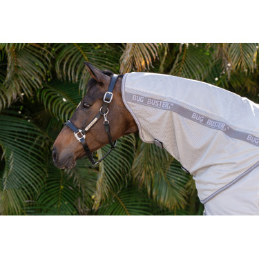 Fliegenschutz-Halsschutz Amigo Horseware Bug Buster Silber / Titan-Grau / Silber