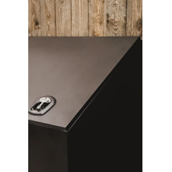 Futterbehälter aus Aluminium Grooming Deluxe by Kentucky auf Rollen Schwarz