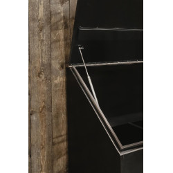 Futterbehälter aus Aluminium Grooming Deluxe by Kentucky auf Rollen Schwarz