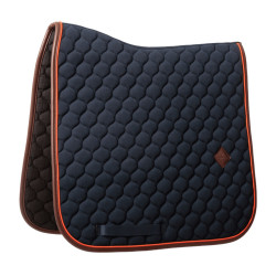 Kentucky Satteldecke Onion Quilt Leder Neon Marine Marineblau