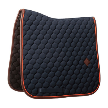 Kentucky Satteldecke Onion Quilt Leder Neon Marine Marineblau