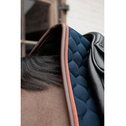 Kentucky Satteldecke Onion Quilt Leder Neon Marine Marineblau Kentucky Satteldecke Onion Quilt Leder Neon Marine Marineblau