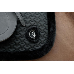 Kentucky Satteldecke Plaited Kunstlammfell Schwarz