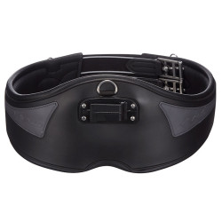 Anatomischer Gurt Acavallo Gel & PVC Schwarz