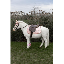 Kentucky Glitzer-Einhorn-Satteldecke Blassrosa