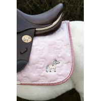 Kentucky Glitzer-Einhorn-Satteldecke Blassrosa