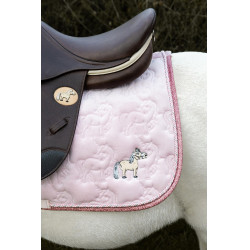 Kentucky Glitzer-Einhorn-Satteldecke Blassrosa