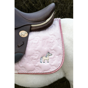 Kentucky Glitzer-Einhorn-Satteldecke Blassrosa