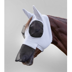 Waldhausen Fliegenschutzmaske Puck mit Nasenschutz Silbergrau