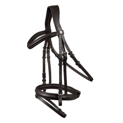 Waldhausen X-Line London Trense mit Kombiniertem Reithalfter Braun