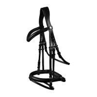 Waldhausen X-Line Trense Stockholm mit kombiniertem Reithalfter Pull Back Schwarz Waldhausen X-Line Trense Stockholm mit kombiniertem Reithalfter Pull Back Schwarz