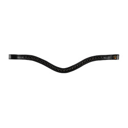 Lackriemen lackiert Waldhausen S-Line Blackshine kombiniertem Reithalfter Pullback Schwarz