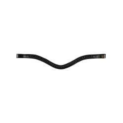 Lackriemen lackiert Waldhausen S-Line Blackshine kombiniertem Reithalfter Pullback Schwarz