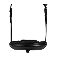 Lackriemen lackiert Waldhausen S-Line Blackshine kombiniertem Reithalfter Pullback Schwarz
