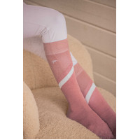 Reitsocken Pénélope Fun Rosa / Weiß
