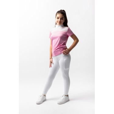 Turnier-Poloshirt Horze Kaya Kinder Strass Turnier-Poloshirt Horze Kaya Kinder Strass