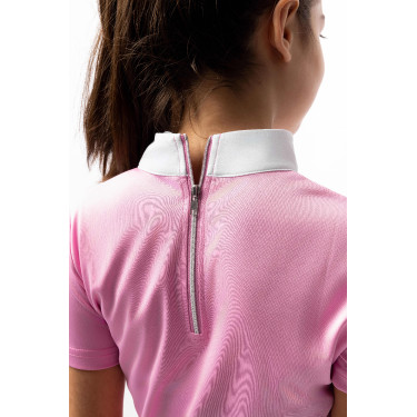 Turnier-Poloshirt Horze Kaya Kinder Strass Turnier-Poloshirt Horze Kaya Kinder Strass