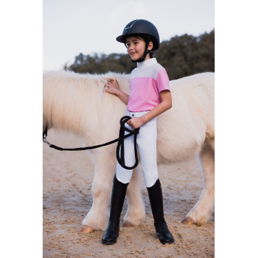 Turnier-Poloshirt Horze Kaya Kinder Strass Turnier-Poloshirt Horze Kaya Kinder Strass