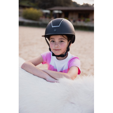 Turnier-Poloshirt Horze Kaya Kinder Strass Turnier-Poloshirt Horze Kaya Kinder Strass