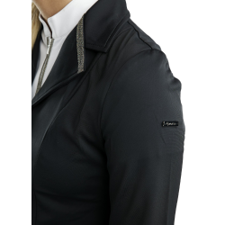 Turnierjacke Montar MoGloria mit Kaviarstreifen Damen Schwarz