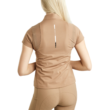 Montar MoStar Trainingspolo mit kurzen Ärmeln und Mesh-Einsätzen für Damen Montar MoStar Trainingspolo mit kurzen Ärmeln und Mesh-Einsätzen für Damen