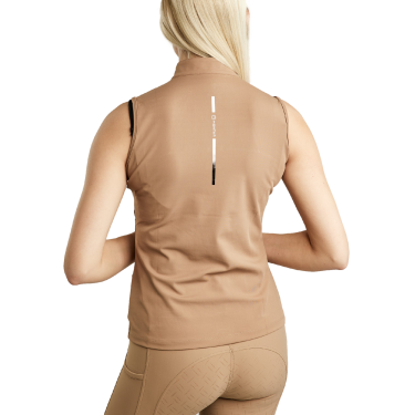 Ärmelloses Polo Montar MoStar mit Mesh-Einsätzen für Damen Ärmelloses Polo Montar MoStar mit Mesh-Einsätzen für Damen