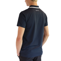 Kurzärmliges Poloshirt Montar MoDrake mit kontrastierendem Kragen und Logo für Herren Marine Marineblau