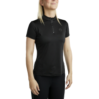 Kurzarm-Poloshirt Montar MoBlair mit Crystal Gun Metal Junior