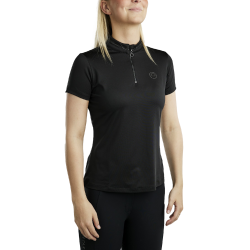 Kurzarm-Poloshirt Montar MoBlair mit Crystal Gun Metal Junior