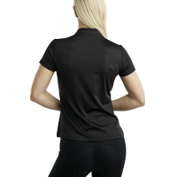 Kurzarm-Poloshirt Montar MoBlair mit Crystal Gun Metal Junior Schwarz