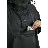 Langer Regenmantel Montar MoRianne Logo schwarz