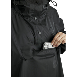 Langer Regenmantel Montar MoRianne Logo schwarz